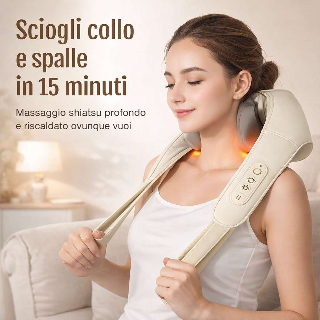 +Sollievo™ Massaggiatore Cervicale Shiatsu