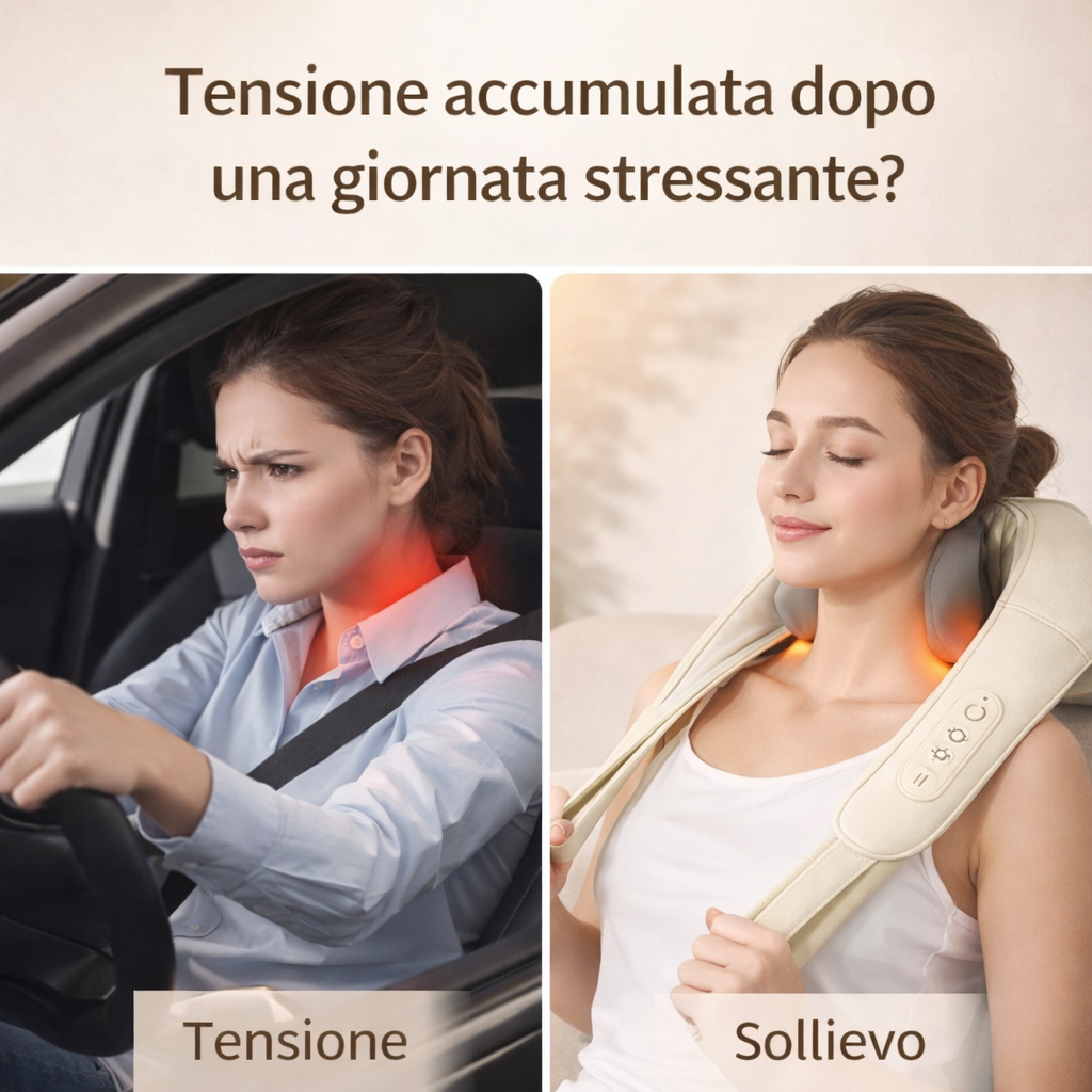+Sollievo™ Massaggiatore Cervicale Shiatsu